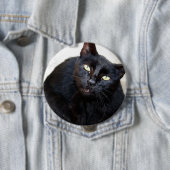 黒猫のポートレート 缶バッジ (インサイチュ)