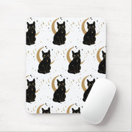 黒猫のマウスパッド マウスパッド