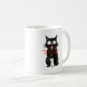 黒猫のマグカップ コーヒーマグカップ (正面右)