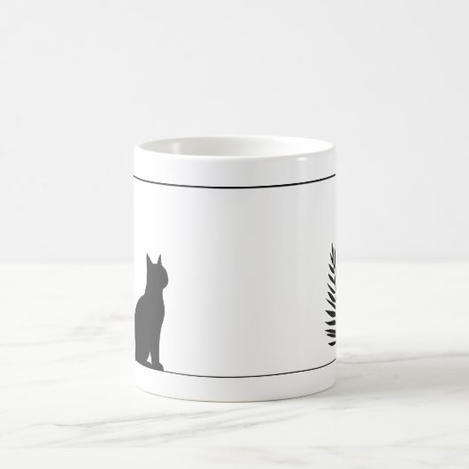 黒猫のマグカップ コーヒーマグカップ (中央)
