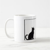 黒猫のマグカップ コーヒーマグカップ (左)