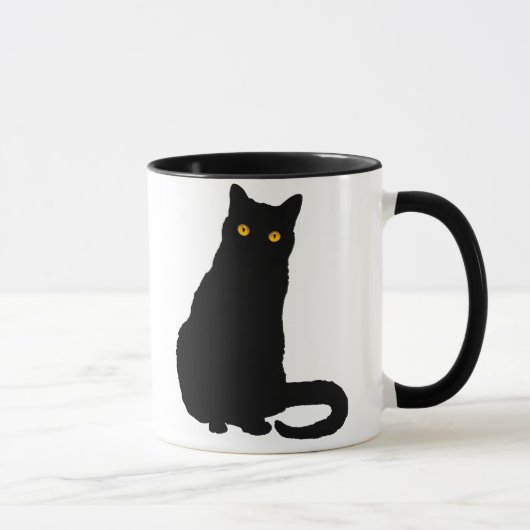 黒猫のマグ第1 マグカップ (右)
