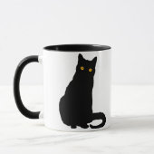 黒猫のマグ第1 マグカップ (左)