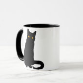 黒猫のマグ第1 マグカップ (正面左)