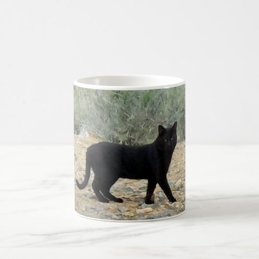黒猫のマグ コーヒーマグカップ (中央)