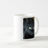 黒猫のマグ コーヒーマグカップ (正面右)