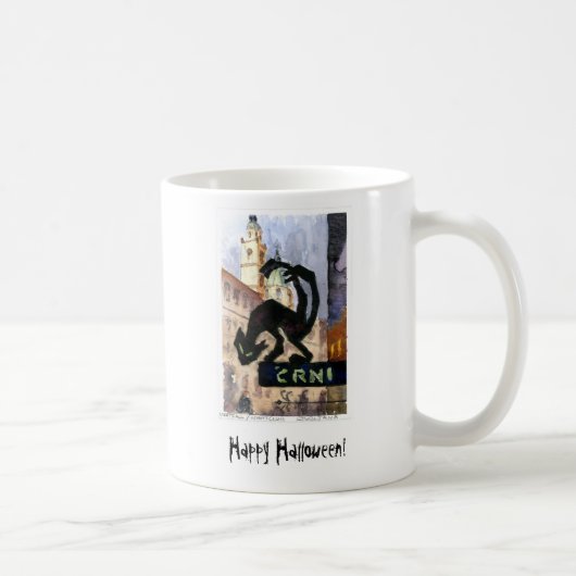 黒猫のマグ コーヒーマグカップ (右)