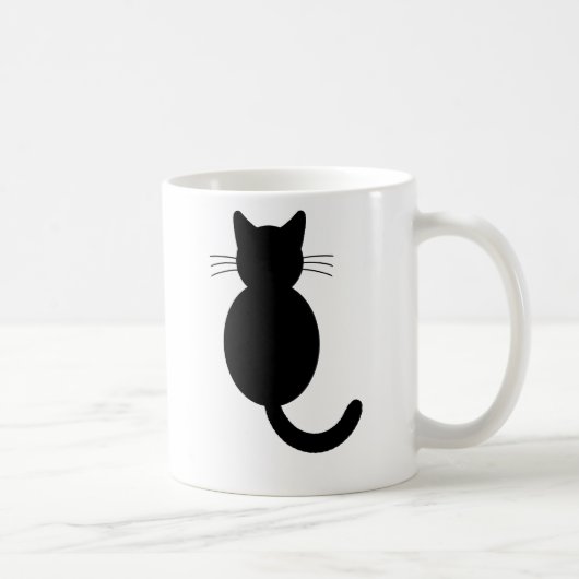 黒猫のマグ コーヒーマグカップ (右)