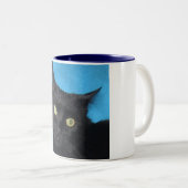 黒猫のマグ ツートーンマグカップ (正面右)