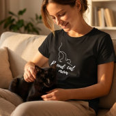 黒猫のママTシャツ - かわいい猫好きへのギフト Tシャツ