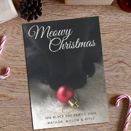 黒猫のメウィーなクリスマスカード