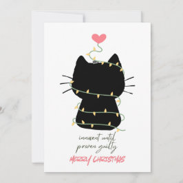 黒猫のメリークリスマスカード シーズンカード
