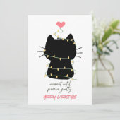 黒猫のメリークリスマスカード シーズンカード (スタンド正面)