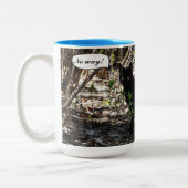 黒猫の写真 ツートーンマグカップ (左)