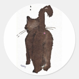 黒猫の出発 ラウンドシール
