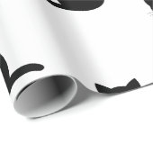 黒猫の包み紙 ラッピングペーパー (ロールコーナー)