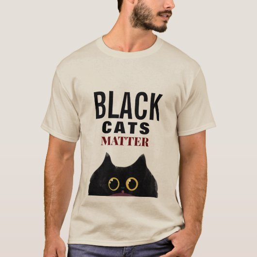 「黒猫の問題」 Tシャツ (正面)