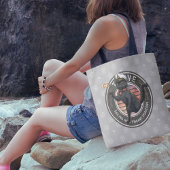 黒猫の夕日：生きる旅 トートバッグ