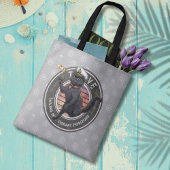 黒猫の夕日：生きる旅 トートバッグ