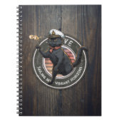 黒猫の夕日：生きる旅 ノートブック (正面)