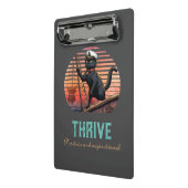 黒猫の夕日：生きる旅 ミニクリップボード (アングル2)