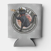 黒猫の夕日：生きる旅 缶クーラー (正面)