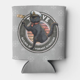 黒猫の夕日：生きる旅 缶クーラー