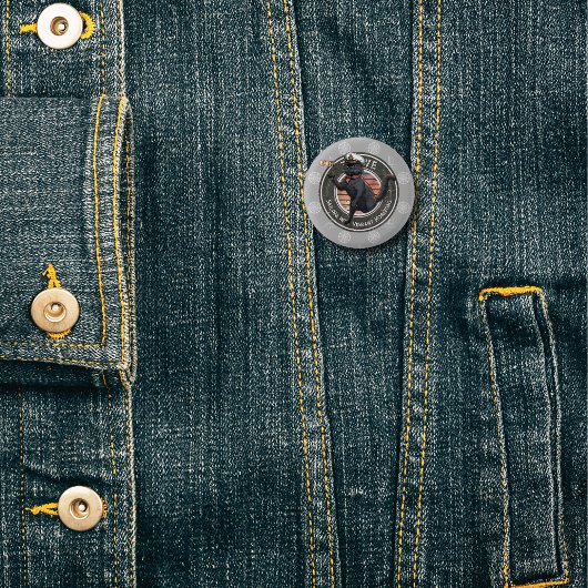 黒猫の夕日：生きる旅 缶バッジ