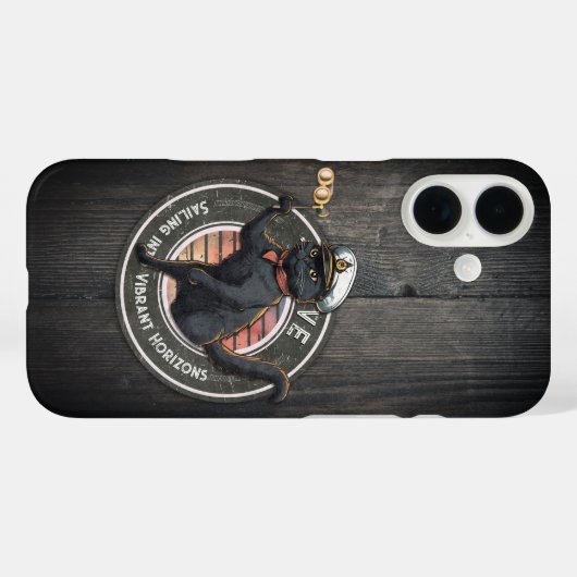 黒猫の夕日：生きる旅 Case-Mate iPhoneケース (裏面 (横))