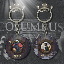 黒猫の夕焼けツアー キーホルダー