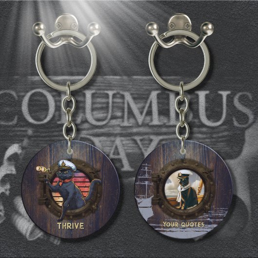 黒猫の夕焼けツアー キーホルダー