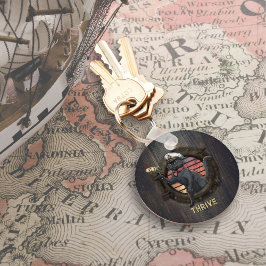 黒猫の夕焼けツアー キーホルダー