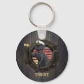 黒猫の夕焼けツアー キーホルダー (正面)