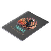 黒猫の夕焼け写真が輝く旅 ノートブック (左側)