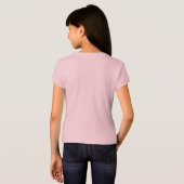 黒猫の女の子のBellaによって合われるベビードールのTシャツ Tシャツ (裏面フル)