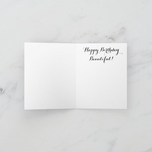 黒猫の女性 カード (内部)