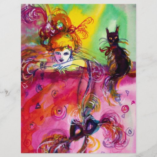 黒猫の女性 チラシ (正面)