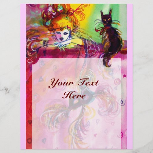 黒猫の女性 チラシ (裏面)