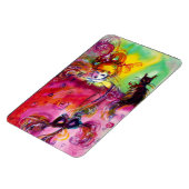 黒猫の女性 マグネット (左側)