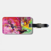 黒猫の女性/マルディグラスマスカレードマスク ラゲッジタグ (裏面横)