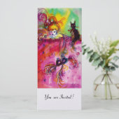 黒猫の女性 / マーディ グラース・マスカレードパーティ 招待状 (スタンド正面)