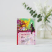 黒猫の女性/ヴェネツィアの仮面舞踏会 名刺 (スタンド正面)