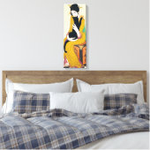 黒猫の女性・竹久夢二 キャンバスプリント (インサイチュ (寝室))