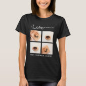 黒猫の女性 Tシャツ (正面)