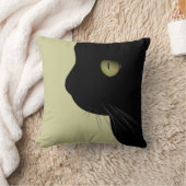 黒猫の子猫の枕 クッション (ブランケット)