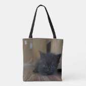 黒猫の子猫 トートバッグ (裏面)