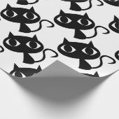 黒猫の子猫 ラッピングペーパー (角)