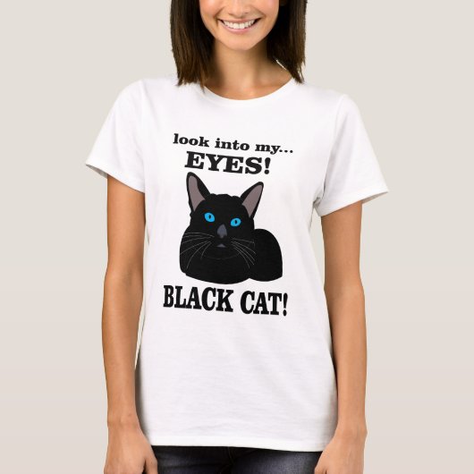 黒猫の子猫 Tシャツ (正面)