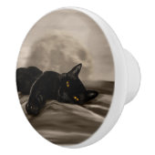 黒猫の寒さ セラミックノブ (右)