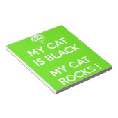 黒猫の岩 ノートパッド (アングル)